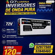 Inversor de Corriente 72v-110v Onda Pura - Img 54337862