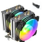 Disipador COOLMOON RGB doble Fan Doble nucleo 6 tuberias de cobre, en su caja - Img 45267996