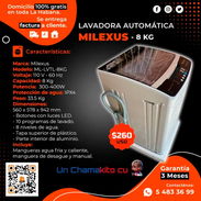 💲260💲LAVADORA AUTOMÁTICA MILEXUS 8 PIES. ENTREGA GRATIS CON FACTURA Y 6 MESES DE GARANTÍA. TLF 54833699 - Img 50177536