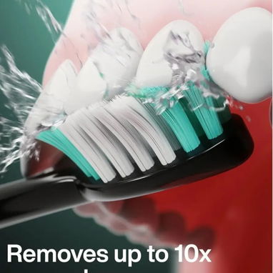 Cepillo de dientes eléctrico Aquasonic Black Series con 8 cabezales y estuche de viaje 🌐 - 2/7