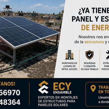 Montamos estructuras para paneles solares - 2/3