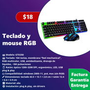 Teclado y mouse RGB - Img 55926855