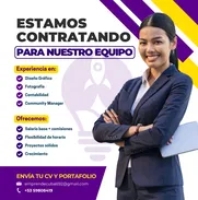 Estamos contratando Community managers, Diseñadores, Fotógrafos , Comunicadores y contadores - Img 49786795