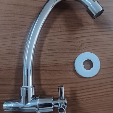 Aqua-Q Grifo Pared 21cm Sin Goteo Rejilla, Grifo Pared Aqua-Q Altura 21cm Cartucho Anti-goteo VPT#-0522 - Img 122774392