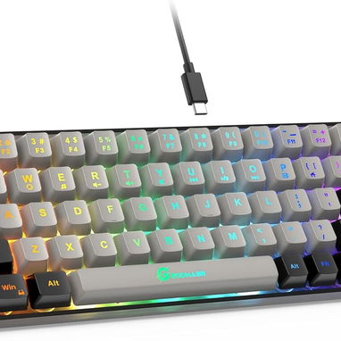 GEODMAER Teclado Gamer 65% (68 teclas) | videojuegoshabana.com - Img 121909478