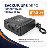 12 TOMAS 1000VA 600W / BACKUP/UPS DE PC - Img 54872078