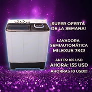 Lavadora semiautomática MILEXUS de 7kg - Img 55783016
