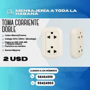 🔌⚡ TOMA CORRIENTE DOBLE ⚡🔌 💲 PRECIO: 2 USD - Img 55618629