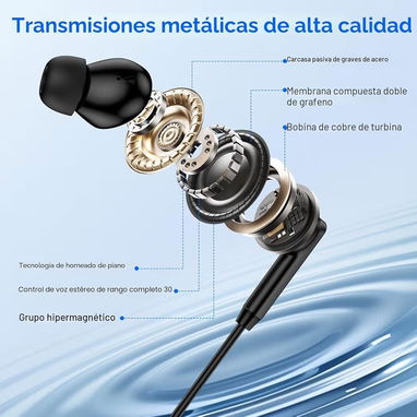 Audífonos USB-C con Micrófono Samsung, iPhone y Android - Img 123402138