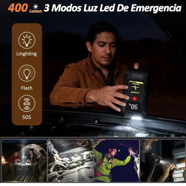 Arrancador de bateria portatil para carros y motos - 3/7