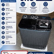LAVADORA SEMIAUTOMÁTICA MILEXUS 9KG CON ENTREGA DE FACTURA A SU NOMBRE Y 180 DÍAS DE GARANTÍA. NUEVA EN SU CAJA - Img 57109480