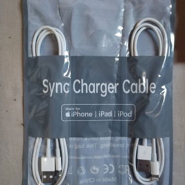 2 cables:USB Sync/Charging Cable Cable Para iPhone 7/8/9/X Lightning 8 Pines 1 m [1 metros/1m] acabado en color blanco - Img 117581591