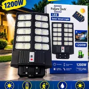 lampara doble de exterior con panel solar mando a distancia y sensor de movimiento 1200w - Img 57643408