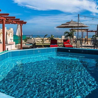 IG Alquiler de casa con piscina en Santa Fe, Playa. Renta de casa en Playa con oferta de pasadía y vista al mar SF-003 - 2/8