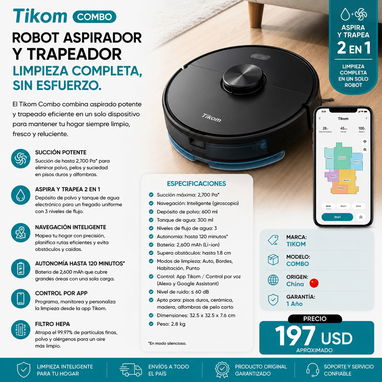 🧹 ¡NO TE ESFUERCES LIMPIANDO… DEJA QUE UN ROBOT LO HAGA POR TI! 🤖✨ - 6/10