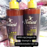 Juegos de champú y acondicionador sin sal Oro Líquido - Img 56001543