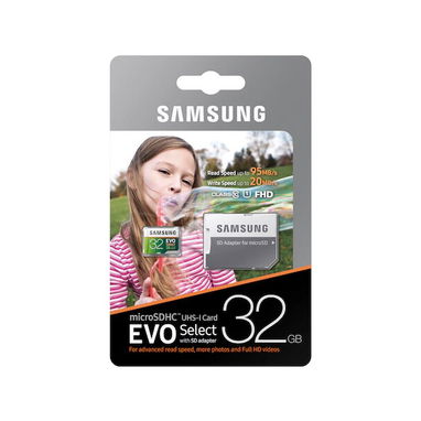 Samsung 32GB 95MB/s EVO Select Micro SDHC Memory Card (MB-ME32DA/AM) - Img 91152446