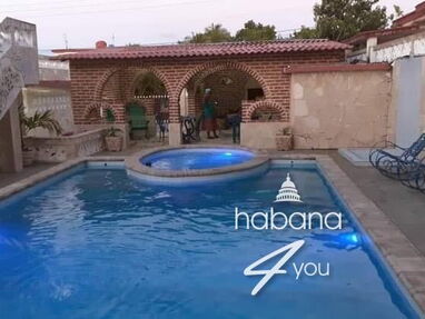 ✨Rento bella casa con piscina con 4 habitaciones climatizadas en la playa de Guanabo, Reservas x WhatsApp +5352463651✨ - Img main-image
