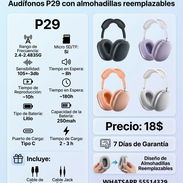 AURICULARES P29 CON ALMOHADILLAS REMPLAZABLES, ENTREGA DE FACTURA, VARIEDAD DE AUDÍFONOS, CASCOS, ETC - Img 55137038