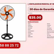 VENTILADOR DE PEDESTAL 18" MILEXUS VPT#-0281 - Img 56830773