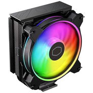 Cooler Master Hyper 212 Halo - Enfriador de aire negro para CPU, ventilador PWM de 120 Halo², ARGB de doble bucle, cubie - Img 56496758