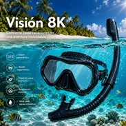Set de buceo con máscara de cristal/ 3 modelos/cristal polarizado - Img 54582748