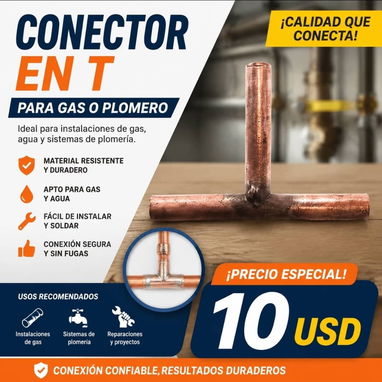 Lámpara para soldar, gas propano, conector en T, accesorios para soldador, para hacer soldaduras - 2/3