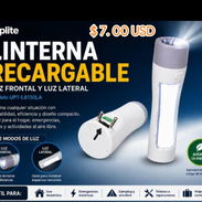 LINTERNA CON LED RECARGABLE FRONTAL Y LATERAL - Img 56240611