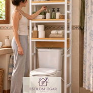 Mueble organizador de baño sobre inodoro - Img 57512430