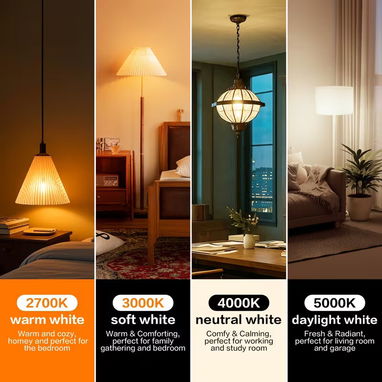 Bombilla LED A19 E26 Blanco Día 5000K/Blanco y Neutro 4000K/Blanco Suave - 7/7