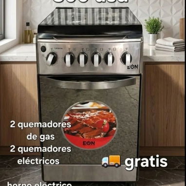 🔥Cocina Híbrida a gas y eléctrica (Horno Eléctrico) de 20". 🔥 (factura, mensajería y garantía) 53220916 - 3/4