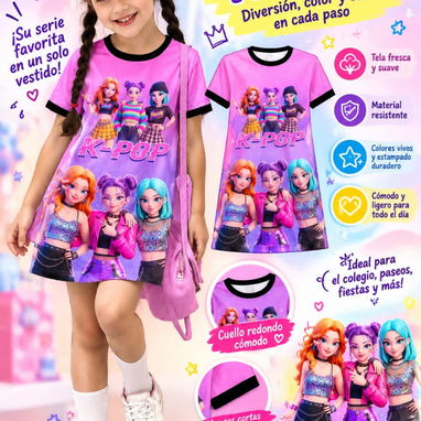 Conjuntos y vestidos Infantil kpop - 3/5