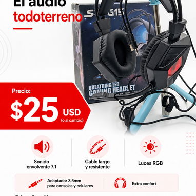 Audífonos Bluetooth / inalámbricos – TWS, diadema y gaming en La Habana - 4/7