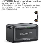 ⚡ Batería Extra BLUETTI B500K 🔋 5120 Wh Capacidad LiFePO4 ✅ Compatible con: Apex 300, AC200L, AC200Max, AC300 y AC500 - Img 57331933
