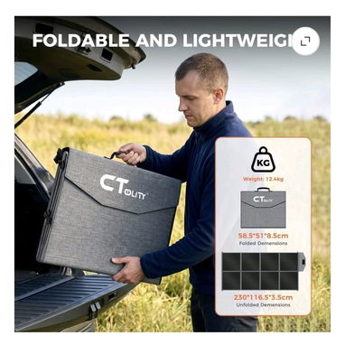 Panel solar portable 400W. - 2/6
