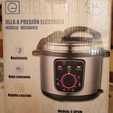 Olla Reina 6lt, 90 minutos Nueva en caja con 1 mes de garantía, Entregamos factura. Marca: ESTELECTRIC - Img 105111399