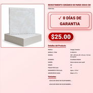 REVESTIMIENTO CERÁMICO DE PARED 30X45 CM . - Img 57882234