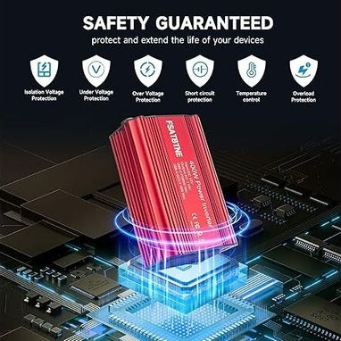 ⚡ Inversor 12V a 110V FSATBTNE 65W Para Carro | Carga Laptop, Teléfono y Más | Compacto y Seguro ⚡ Envío + Garantía - Img 107987216