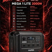 Estación de energía Oupes mega 1 lite 2000w - Img 56798858