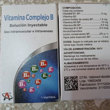 Complejo B Inyectable y en Tabletas Metocarbamol Dipirona Paracetamol Diclofenaco de Potasio Ibuprofeno 脕cido F贸lico - Img 121299618
