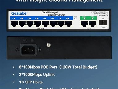 Switc/interruptor Poe de 8 puertos/Ethernet/new ++en caja - Img 65061282