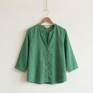 Blusa Casual Verde con Botones 15 - Img 56928842