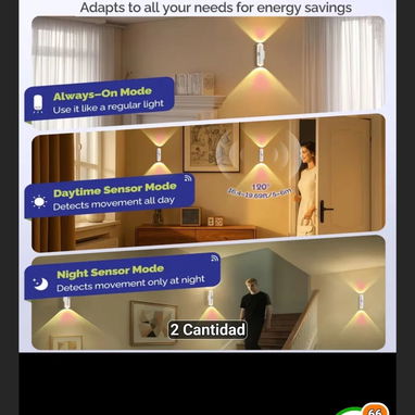 6 Luces LED  con sensor de movimiento - 7/10