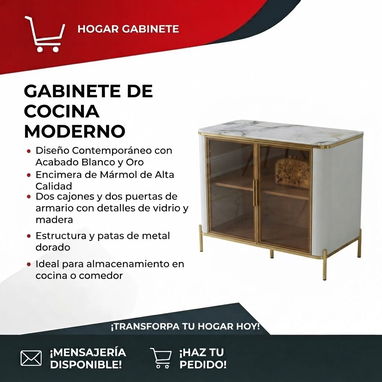Juego de tres mesitas y gabinete de cocina - 2/2