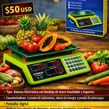 Balanza Digital  Acero Inoxidable de 40 kg - Img 119588537