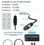 Cable óptico de audio digital de varios tamaños - Img 48785151