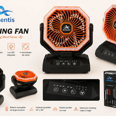 Ventiladores recargables | 20 000 mAh 💨🌬️ - 3/6