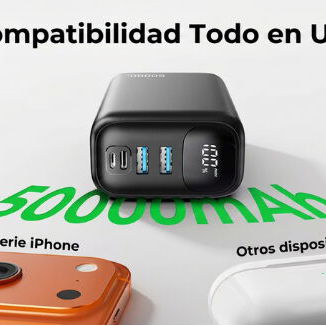 Cargador portátil / Powerbank 50 000 mAh – Solución confiable ante apagones prolongados - Img 127359931