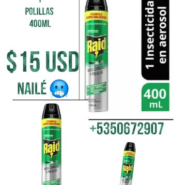 Spray Insecticida, chinches,moscas , mosquitos, cucarachas - Img 94753550
