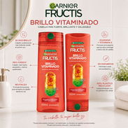 Garnier Fructis Brillo Vitaminado Shampoo + Acondicionador 650 mL | para cabello seco y opaco - Img 57632100